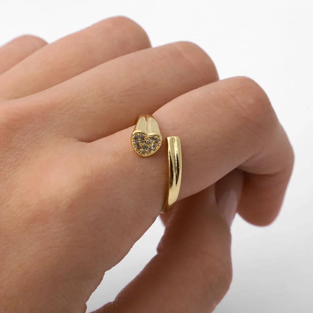 ANILLO ACERO DORADO