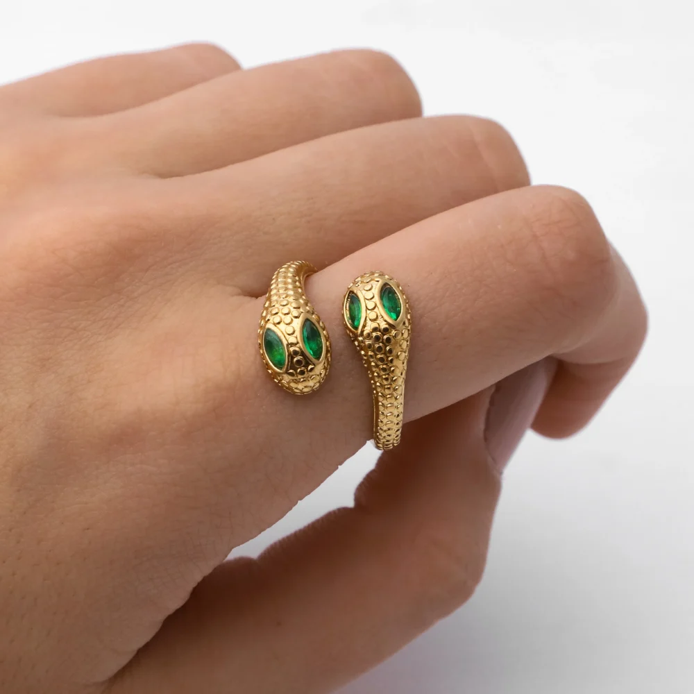ANILLO ACERO DORADO