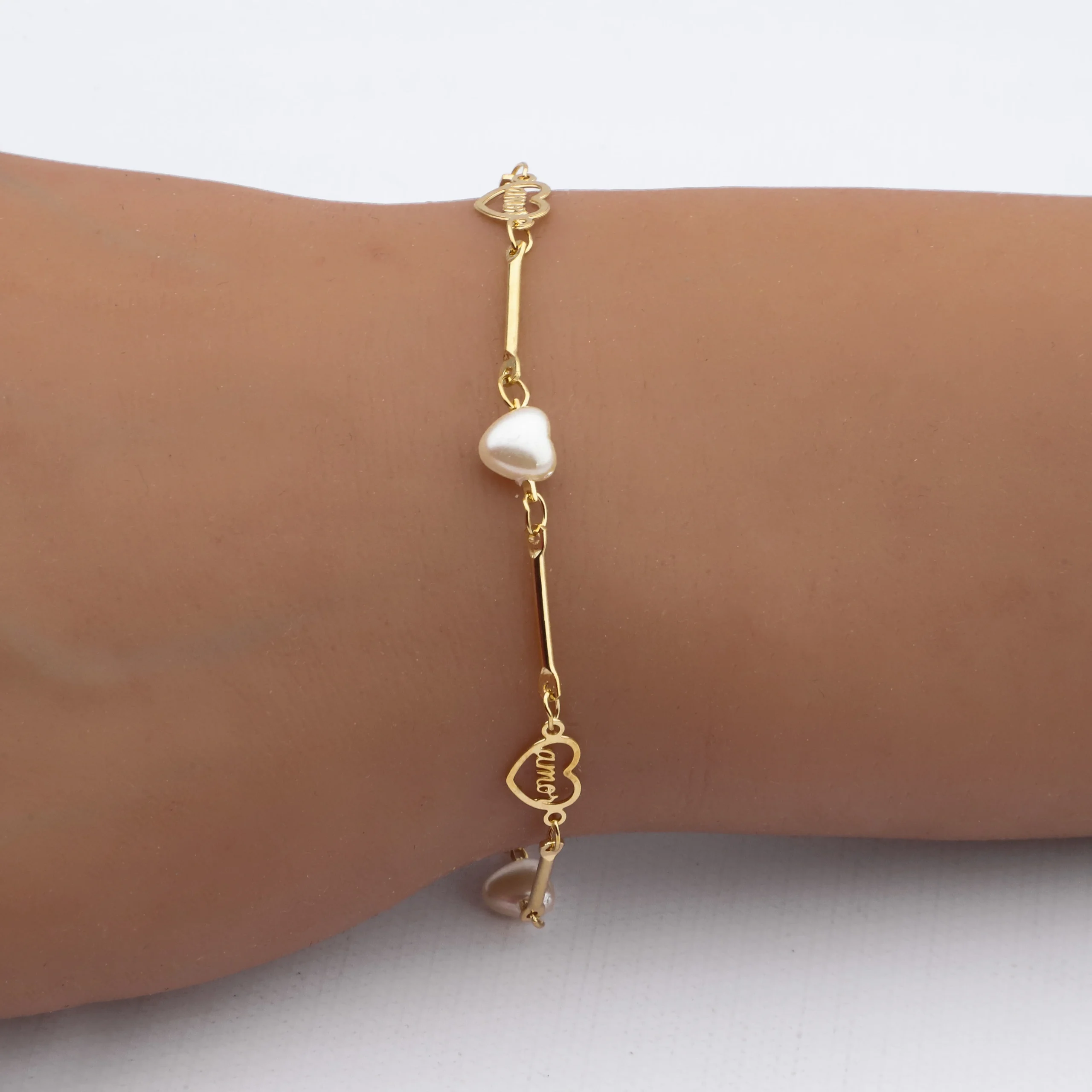 PULSERA ACERO DORADO PREMIUM