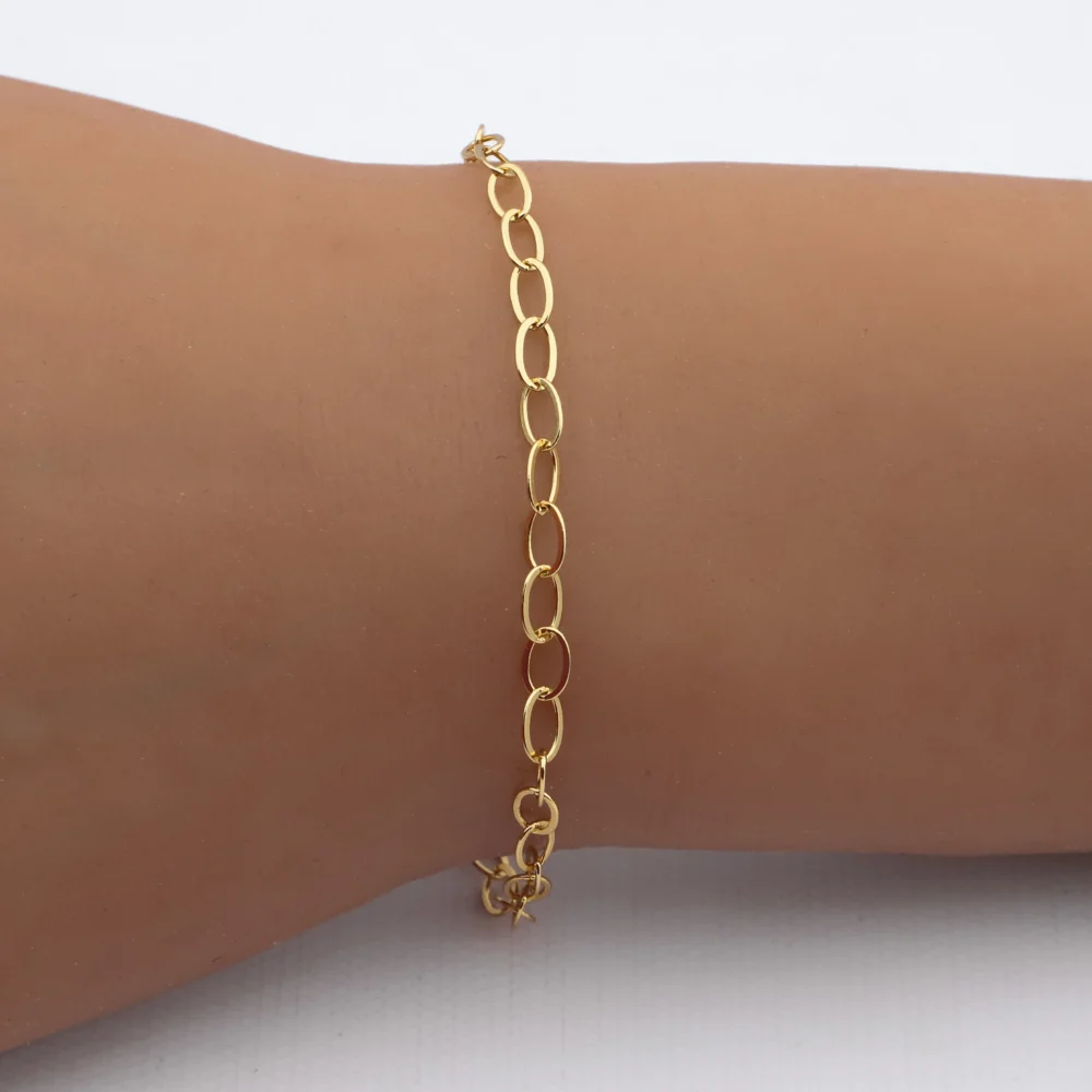 PULSERA ACERO DORADO PREMIUM