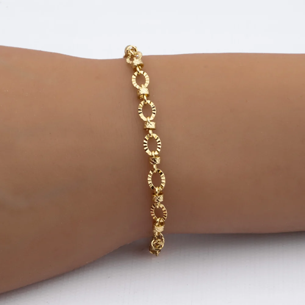 PULSERA ACERO DORADO PREMIUM