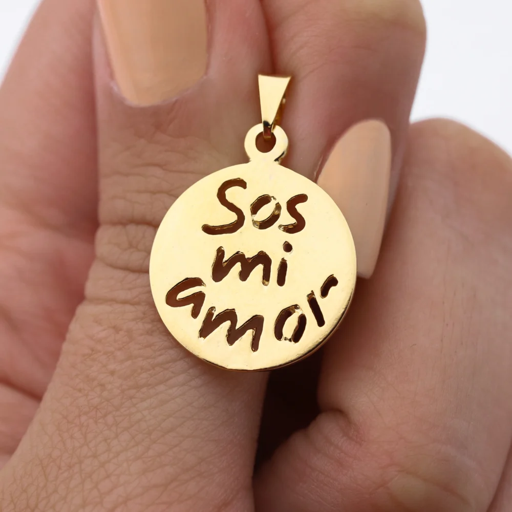 DIJE ACERO DORADO PREMIUM