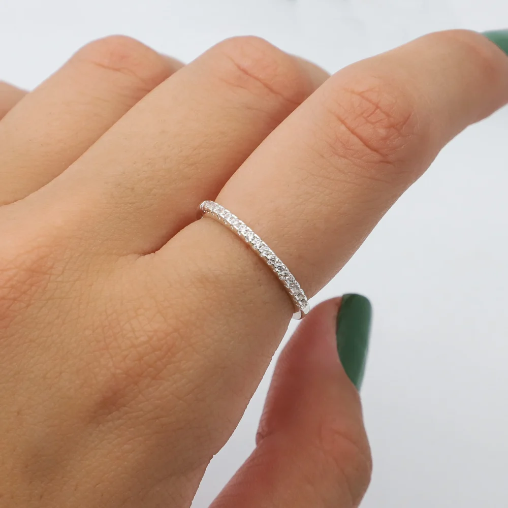 ANILLO ACERO BLANCO