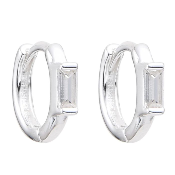 AROS DE PLATA 925 HUGGIES- ARS603