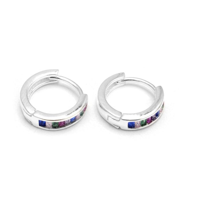 AROS DE PLATA 925 HUGGIES- ARS613