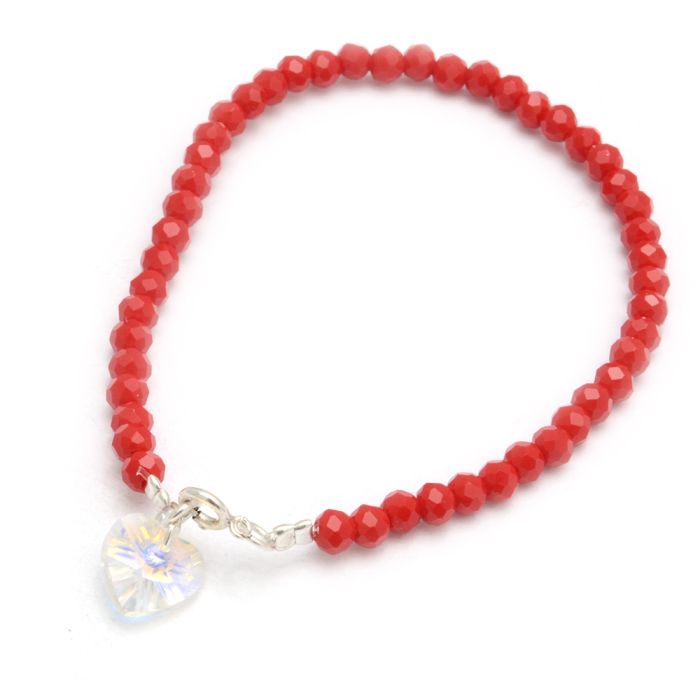 PULSERA PLATA 925 BOLITAS CON CRISTAL- PULS664