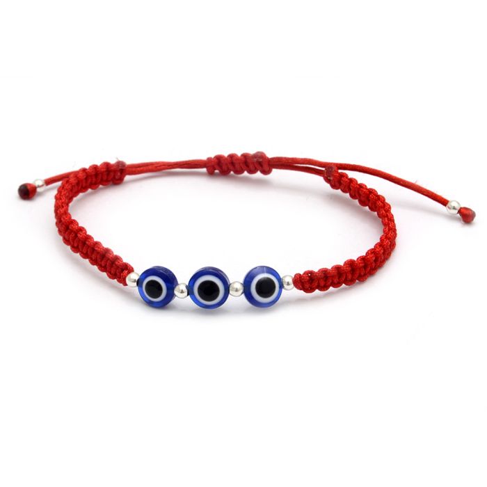 PULSERA PLATA 925 BOLITAS CON HILO - PULS656