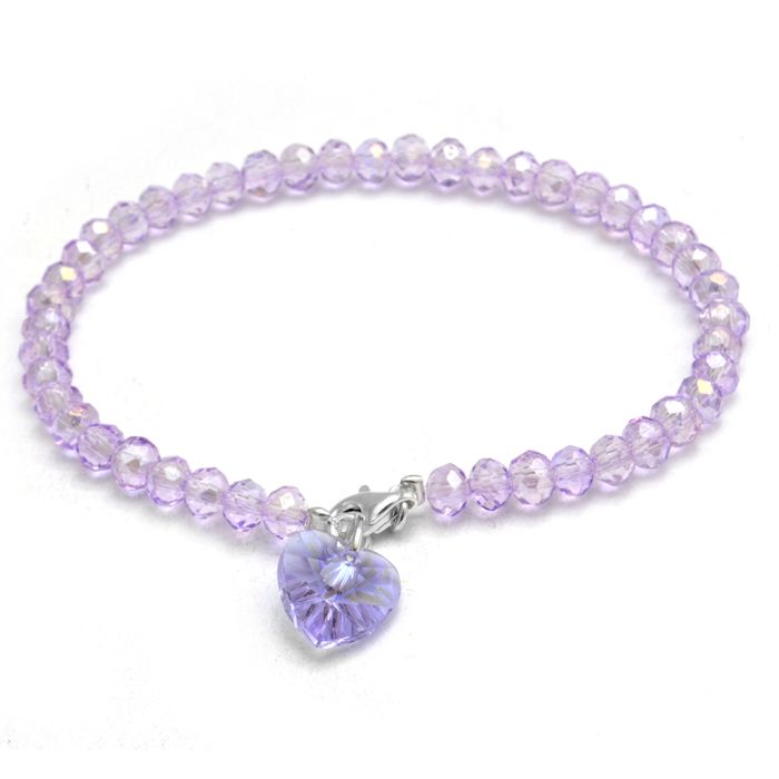 PULSERA PLATA 925 BOLITAS CON CRISTAL- PULSE678