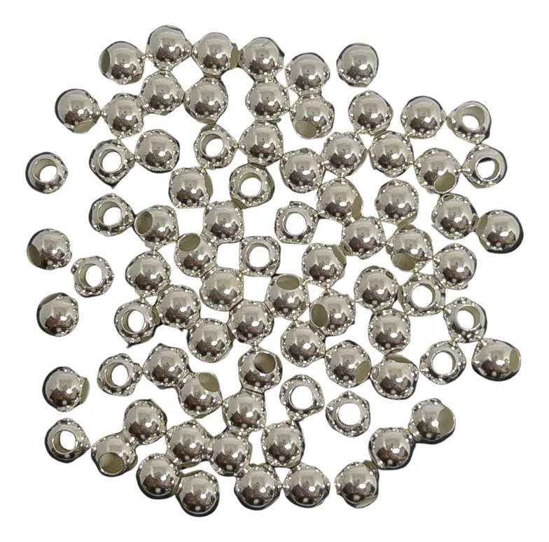 FORNITURA BOLITA DE PLATA 925 4MM POR 5 UNIDADES - FRN705