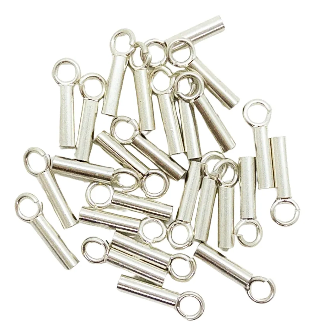 FORNITURA TERMINAL DE PLATA 925 X 5 UNIDADES - FRN698