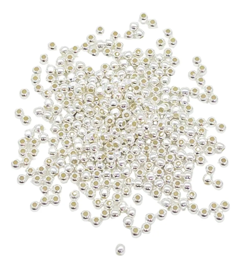 FORNITURA BOLITA DE PLATA 925 2MM POR 10 UNIDADES - FRN693