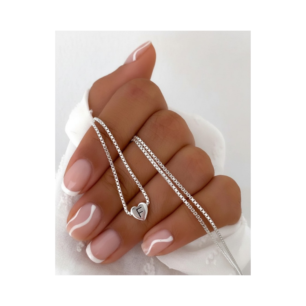 CADENA DE PLATA 925 CON DIJE LETRA - APC639