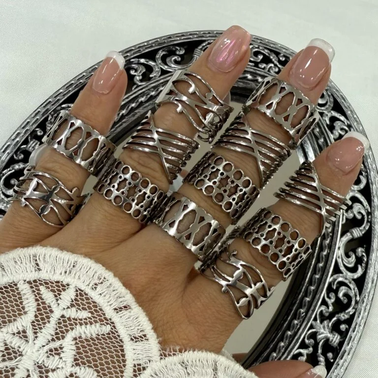 COMB1524- KIT 12 ANILLOS DE ACERO (Imagen ilustrativa)