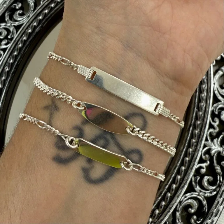 COMBA1532- KIT 3 PULSERAS DE PLATA 925 (Imagen ilustrativa)