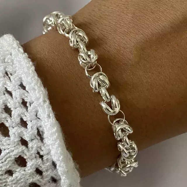 PULSERA ROLO PREMIUM DE PLATA 925- APUL680