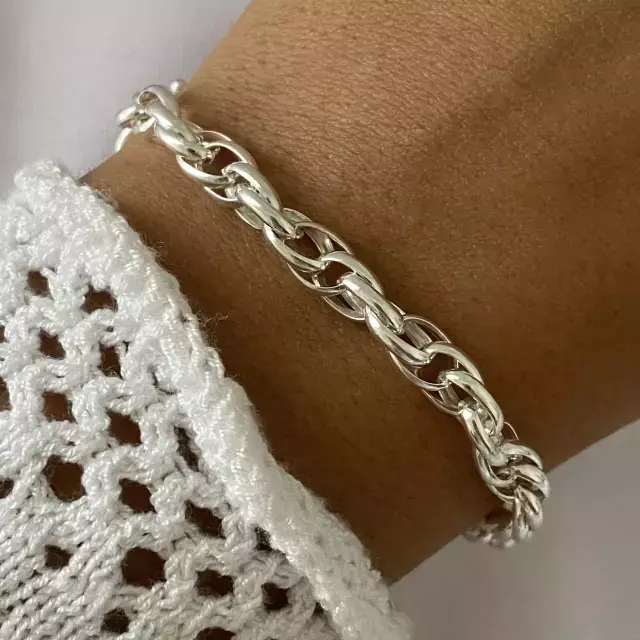 PULSERA ROLO PREMIUM DE PLATA 925- APUL679
