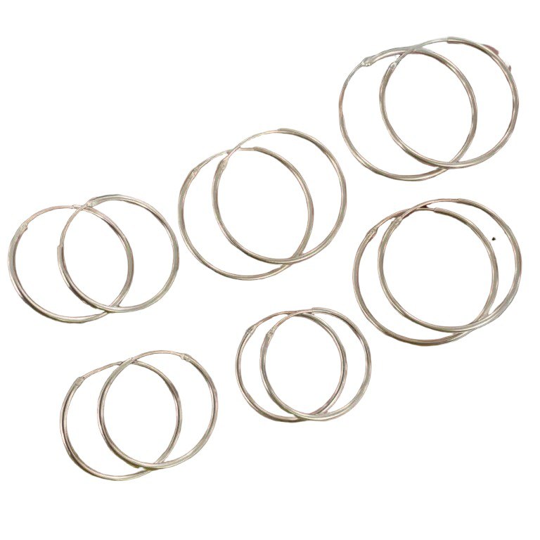 COMB1504- KIT 6 AROS DE PLATA 925 (Imagen ilustrativa)