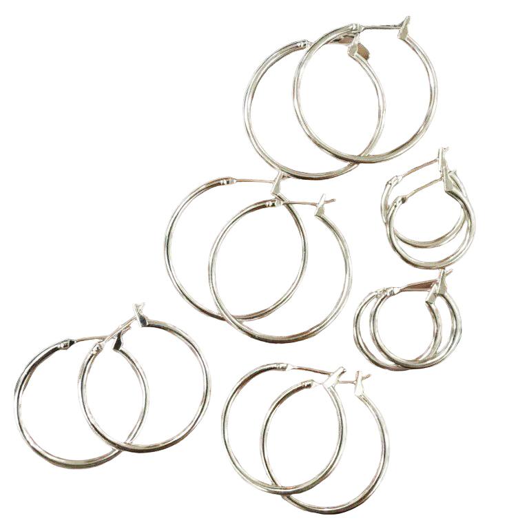 COMB1503- KIT 6 AROS DE PLATA 925 (Imagen ilustrativa)