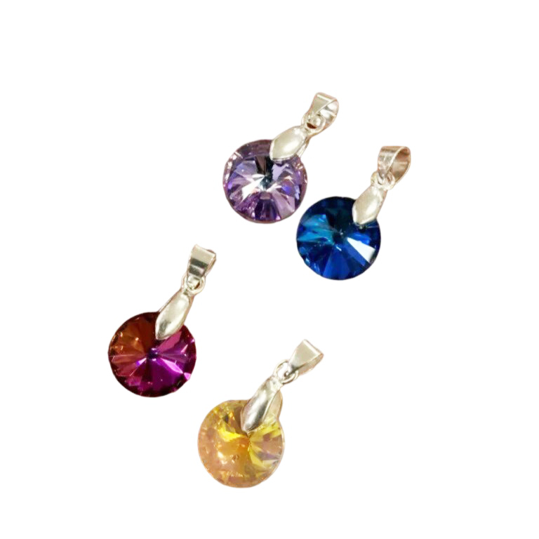 COMB1512- KIT 4 DIJES SWAROVSKI DE PLATA 925 (Imagen ilustrativa)