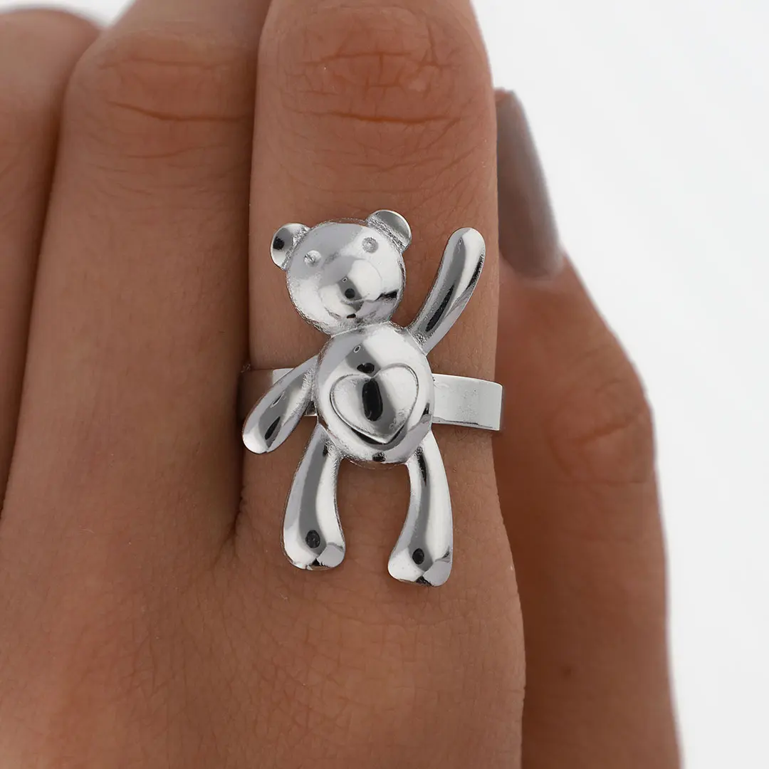 ANILLO MOSCHINO ACERO QUIRURGICO