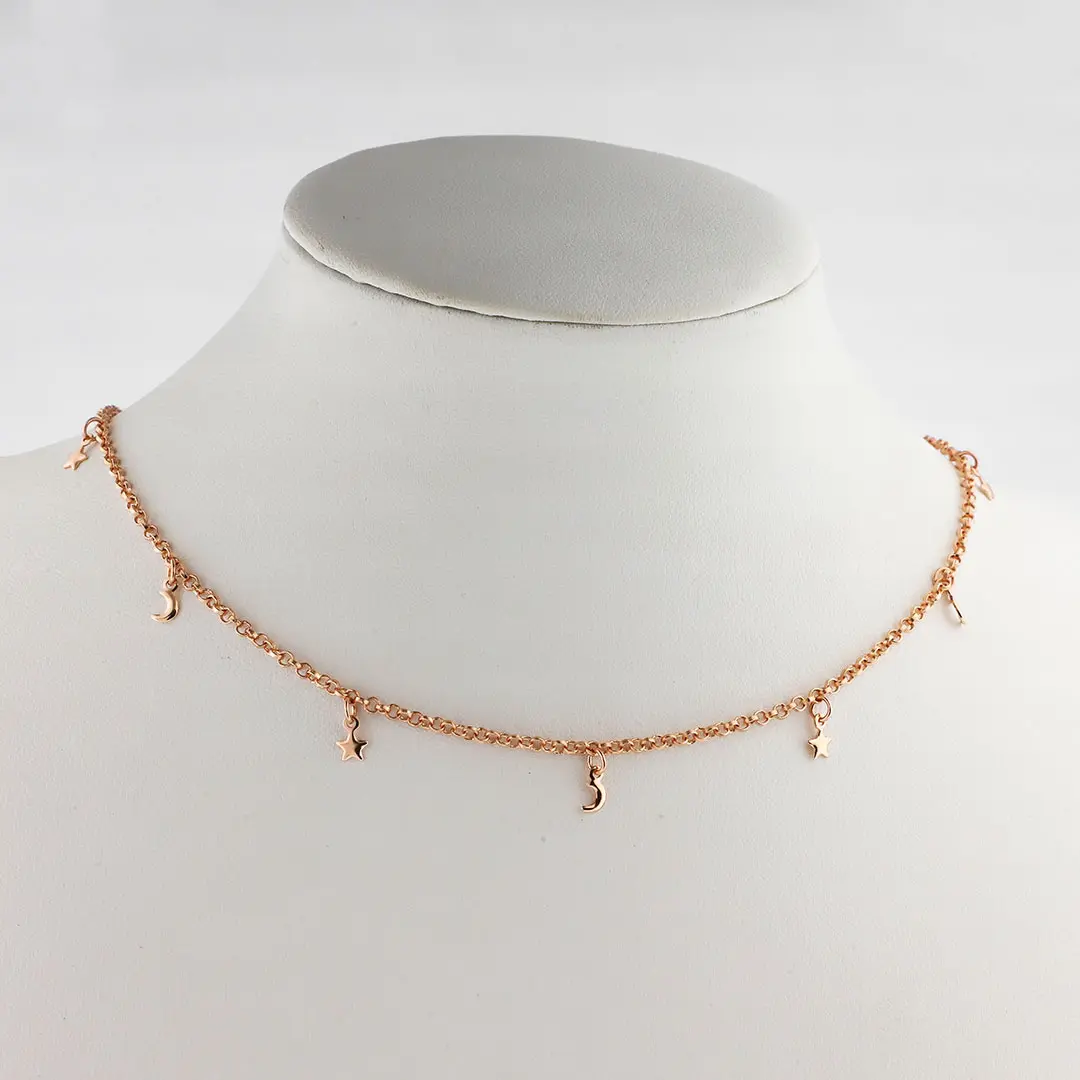CHOKER LUNA Y ESTRELLA