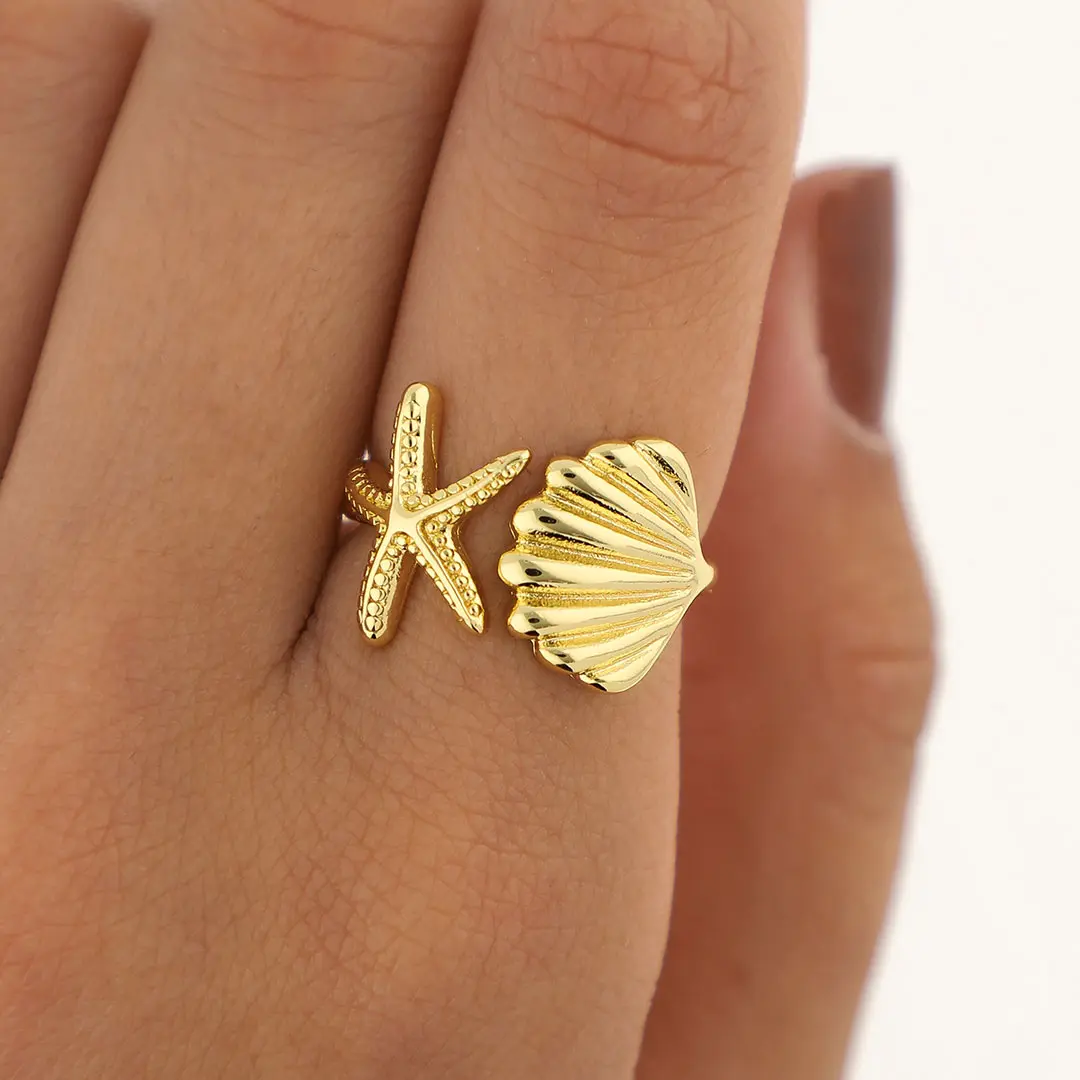 ANILLO REGULABLE ACERO DORADO