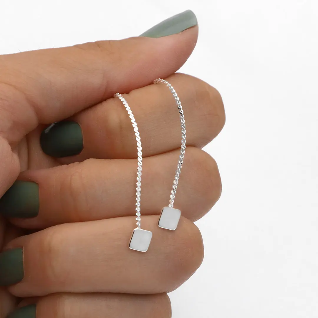 AROS COLGANTES ACERO BLANCO