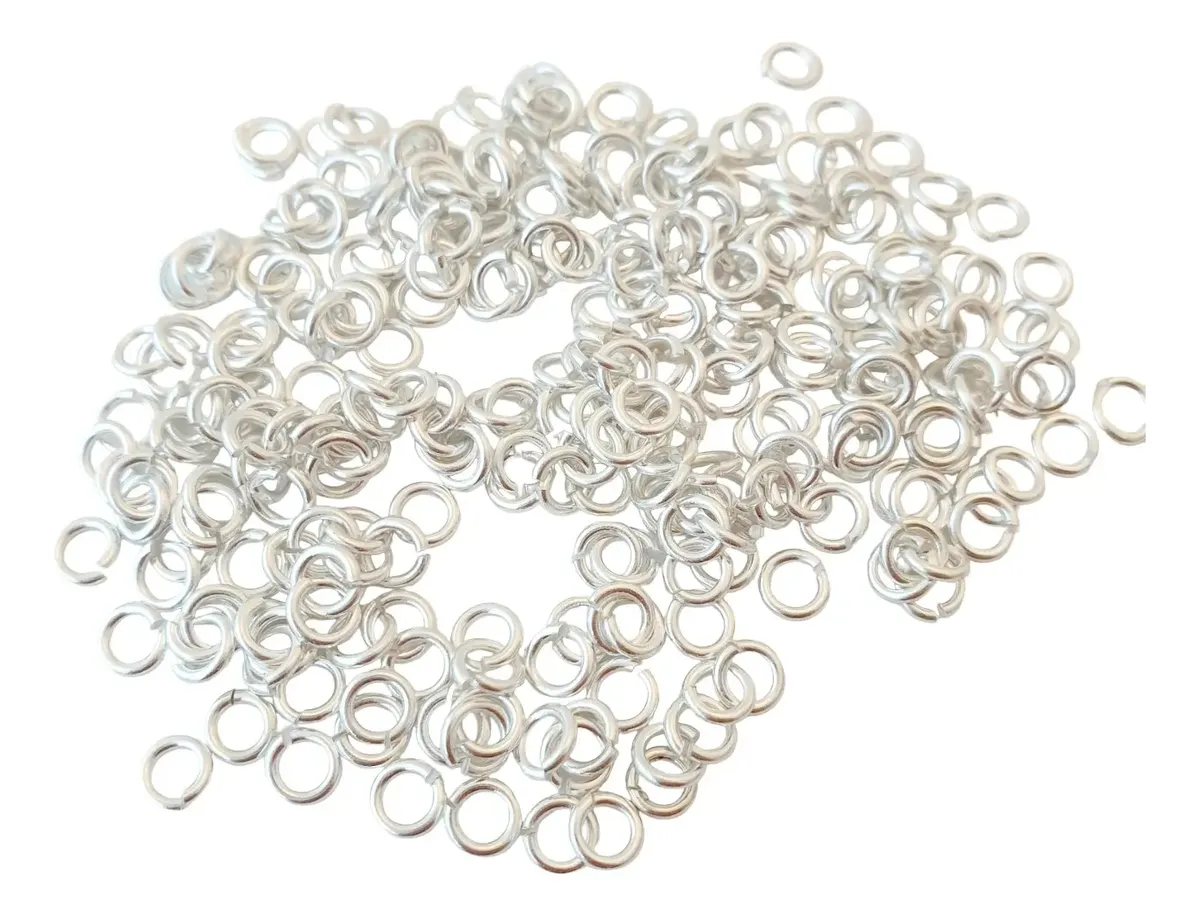 FORNITURA ARGOLLA 4MM PLATA 925 X 10 UNIDADES - FRN725 - Imagen 2