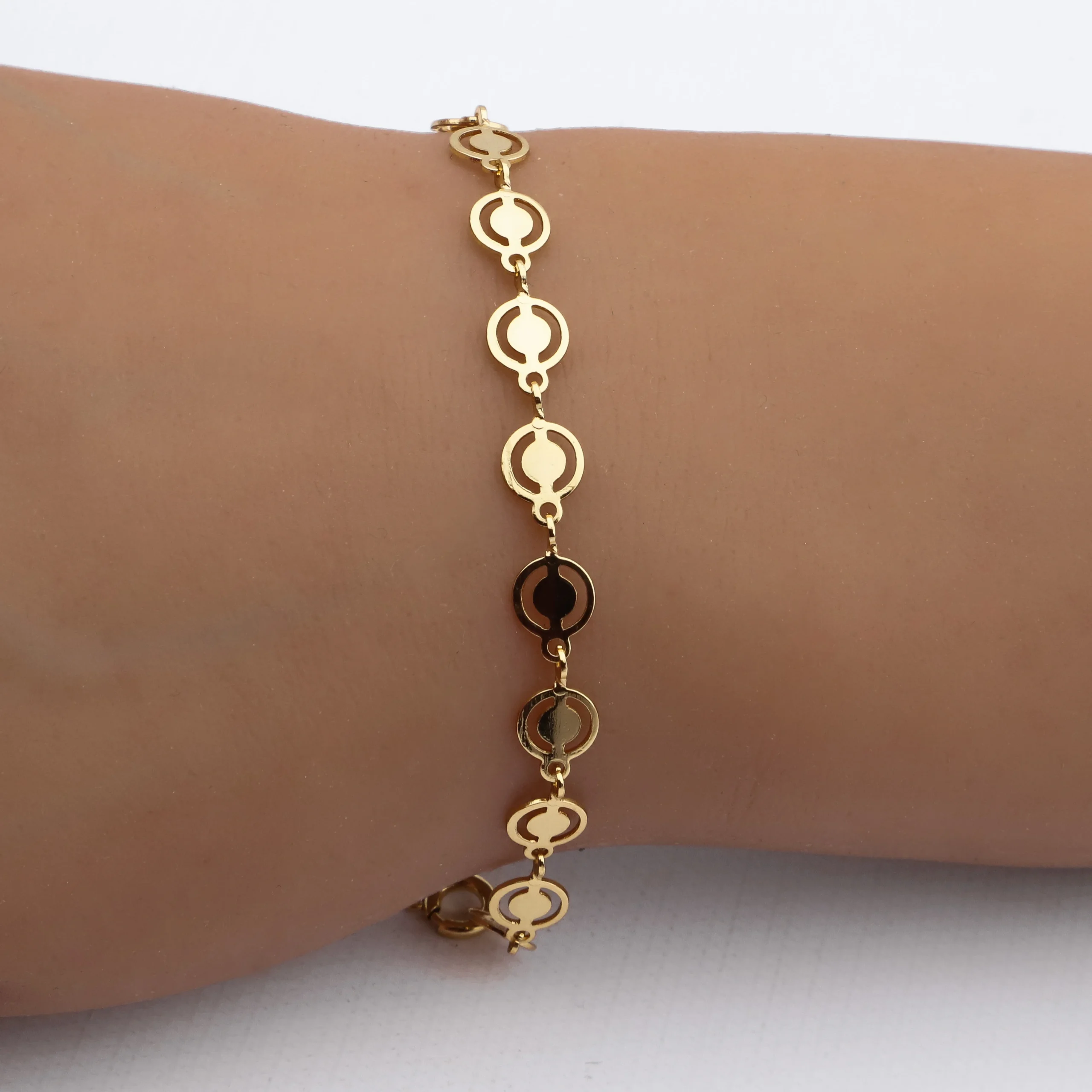 PULSERA ACERO DORADO PREMIUM
