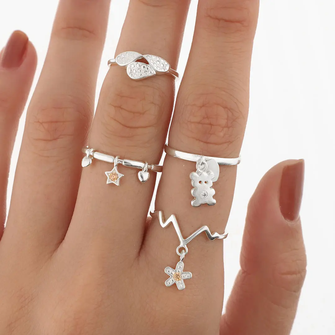 PACK ANILLOS PLATING X4