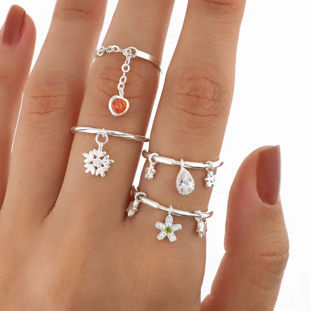 PACK ANILLOS PLATING X4