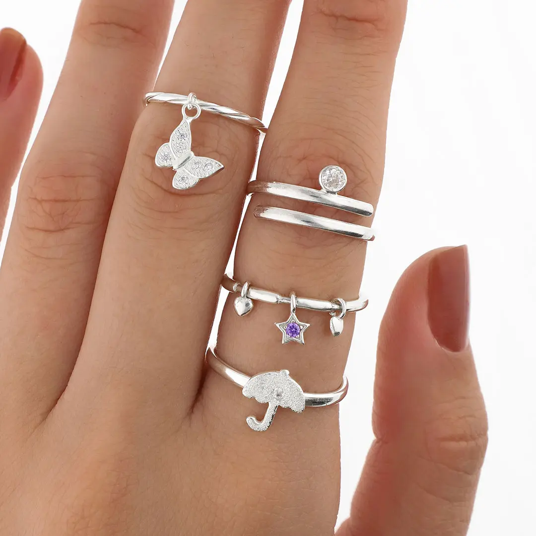 PACK ANILLOS PLATING X4
