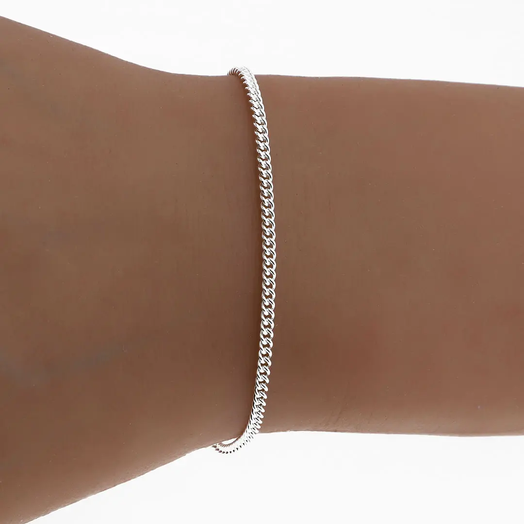 PULSERA ITALIANA LISA PLATA 925