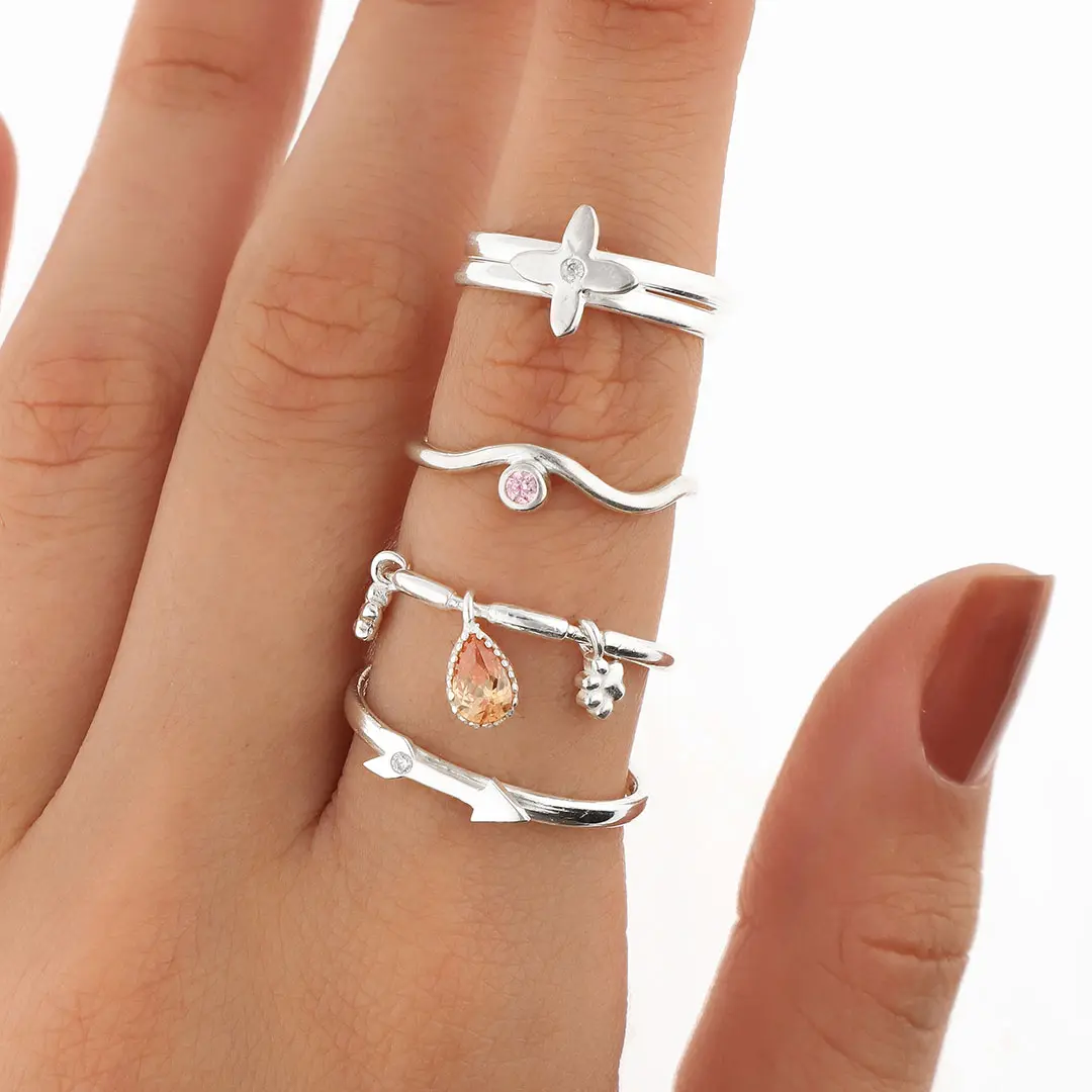 PACK ANILLOS PLATING X4