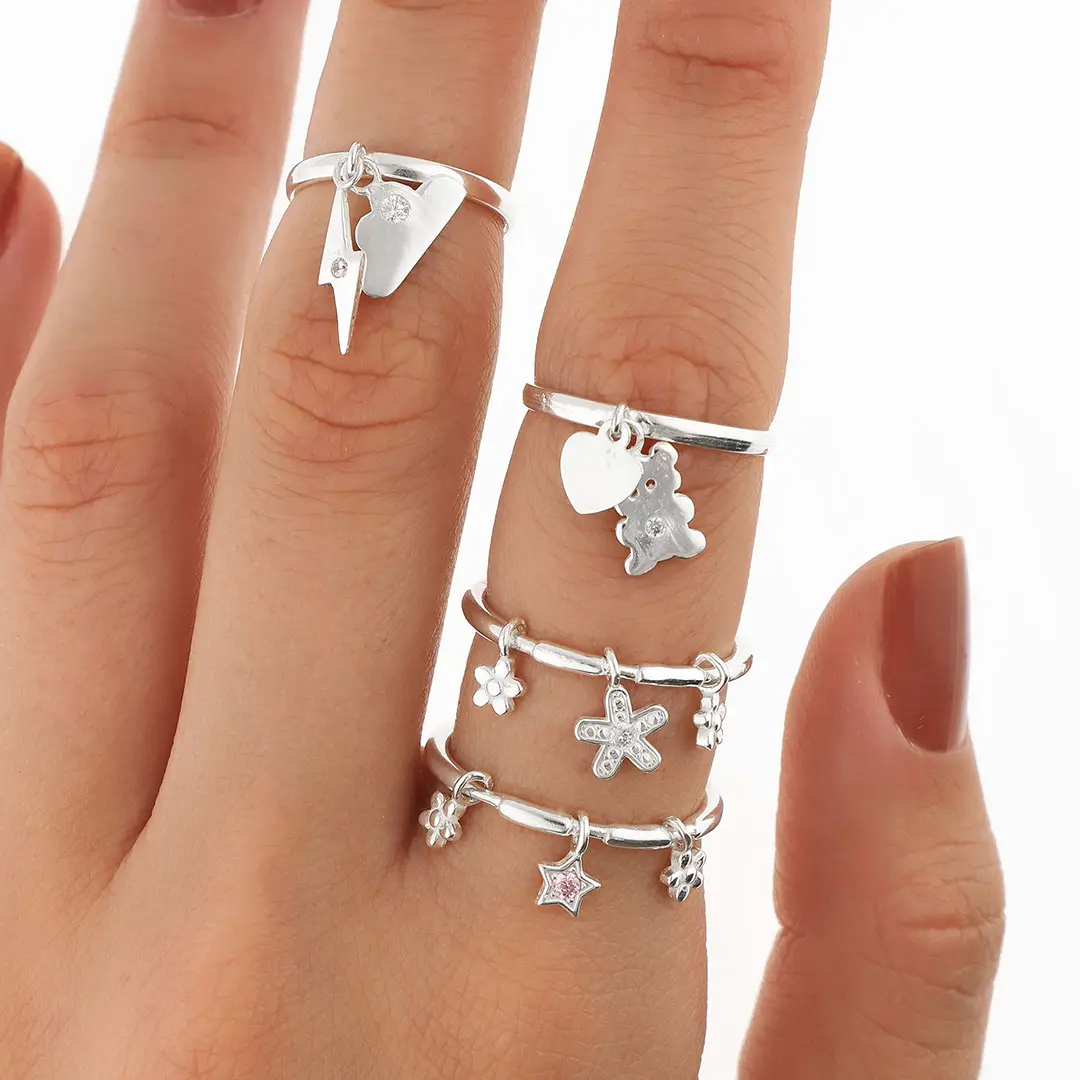 PACK ANILLOS PLATING X4