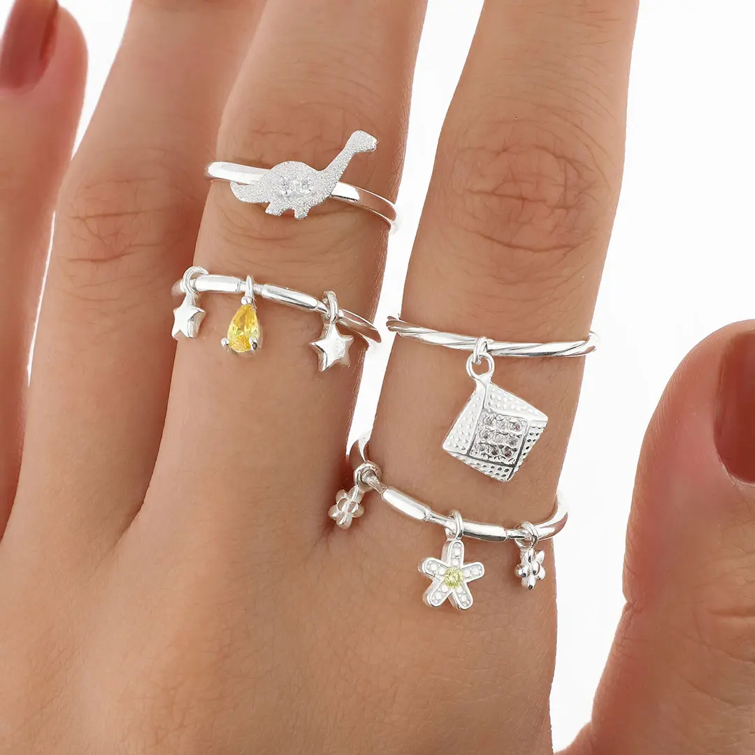 PACK ANILLOS PLATING X4
