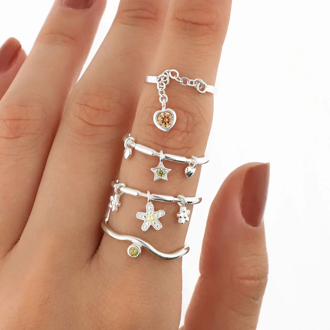 PACK ANILLOS PLATING X4