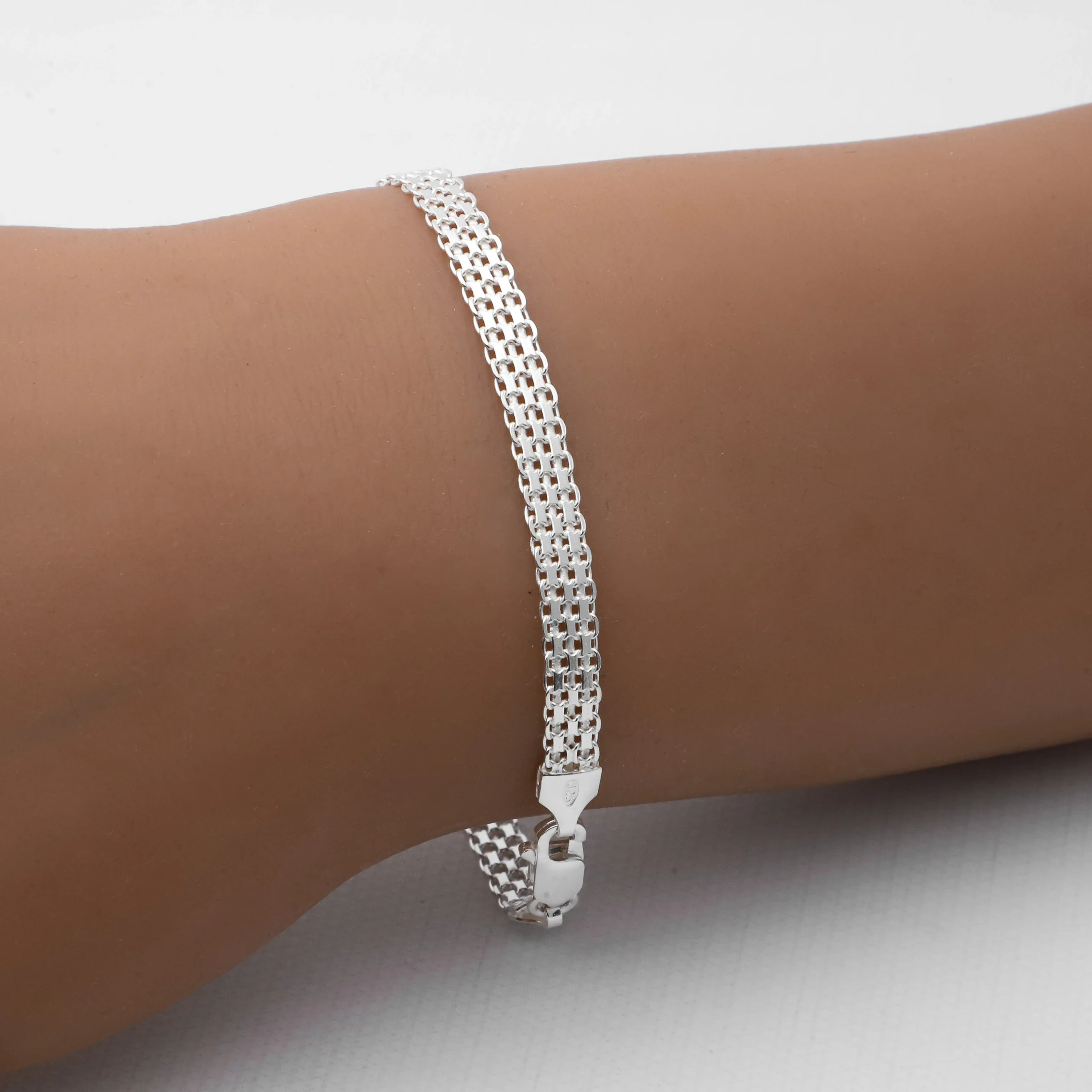 PULSERA MALLA PLANA ADELE