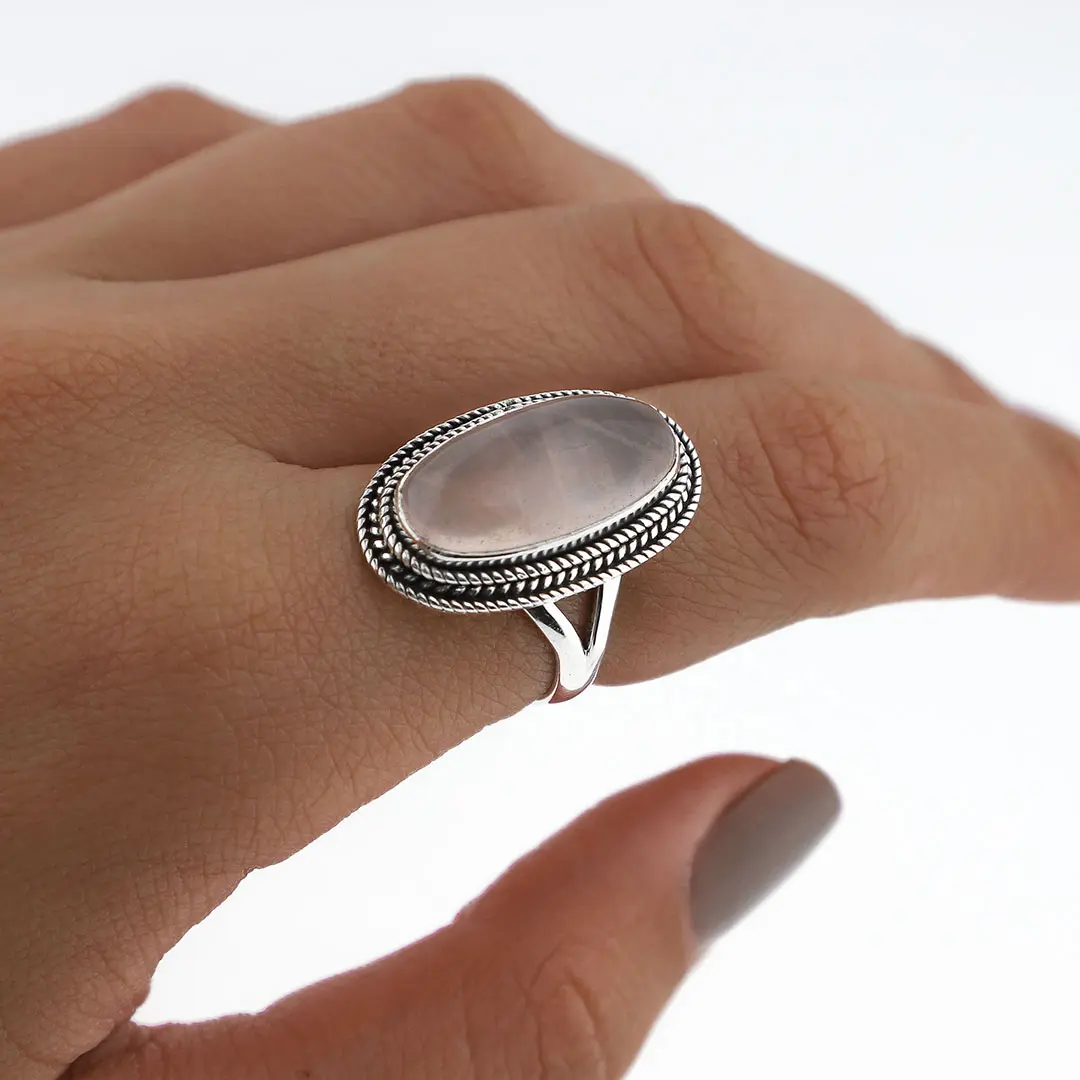ANILLO CUARZO ROSA