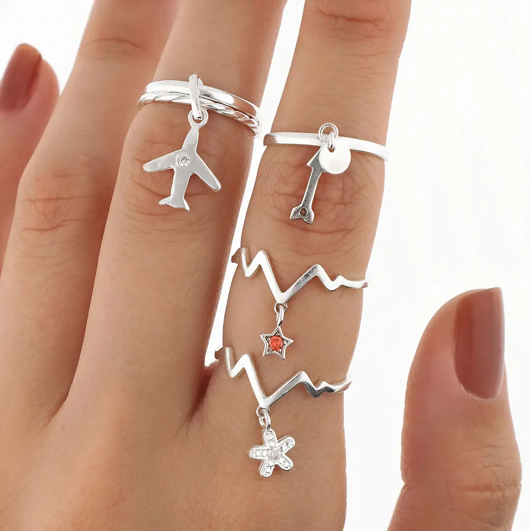 PACK ANILLOS PLATING X4