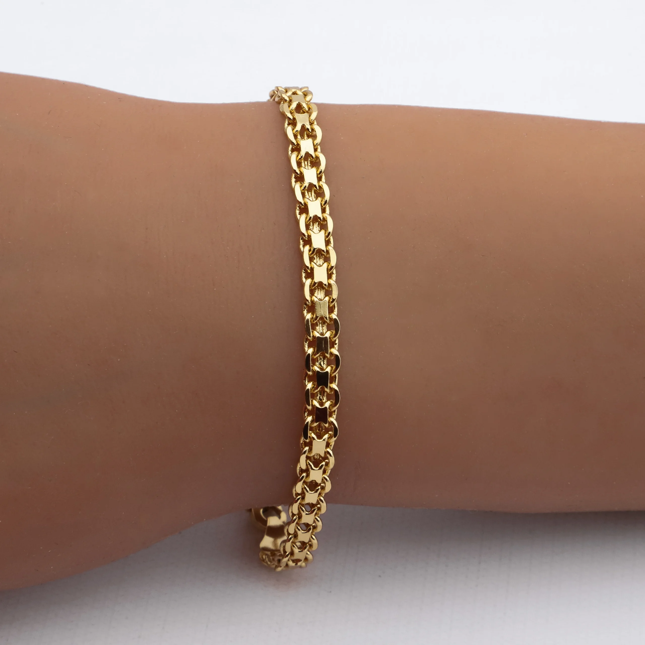 PULSERA ACERO DORADO PREMIUM
