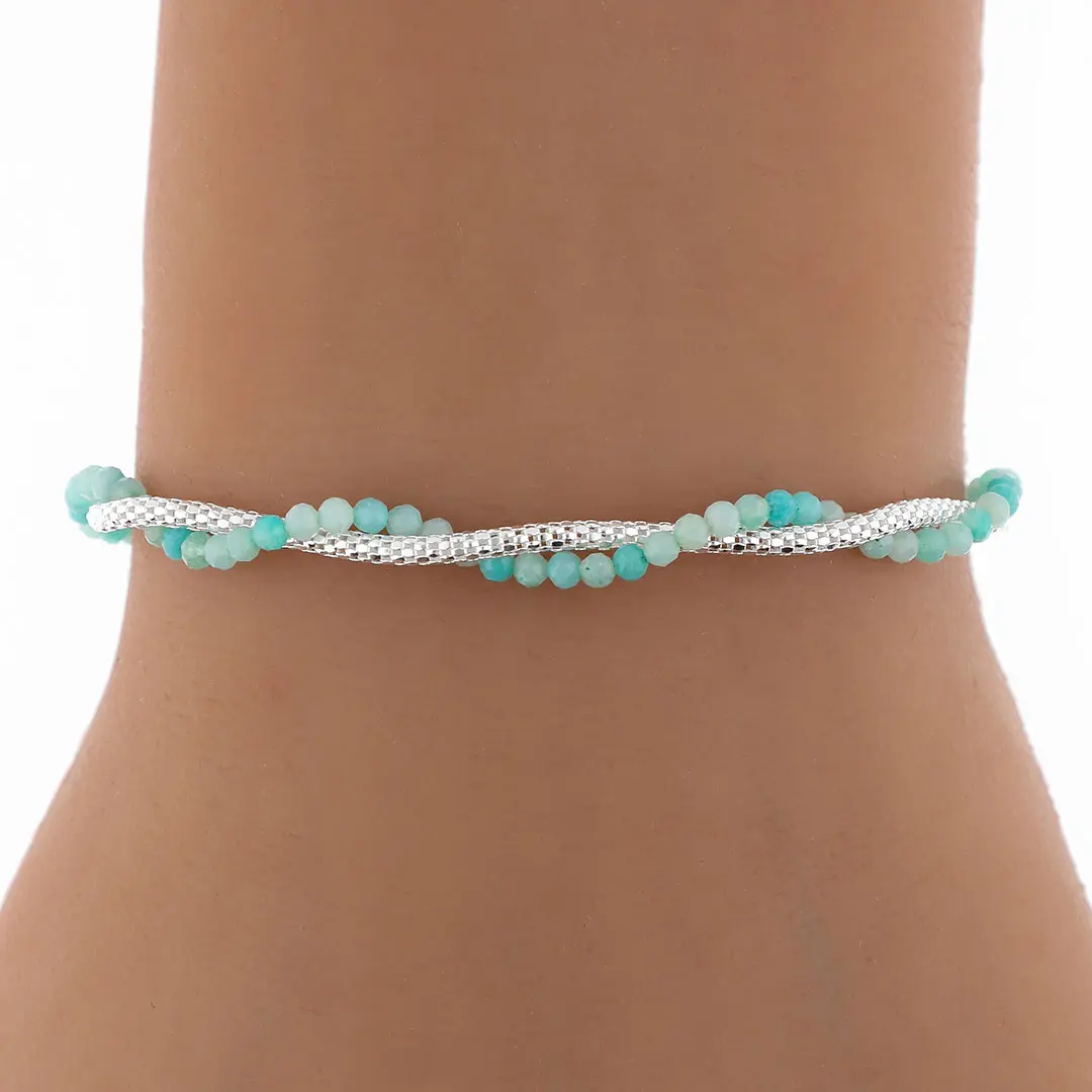 PULSERA ITALIANA COREANA PLATA 925 DOBLE