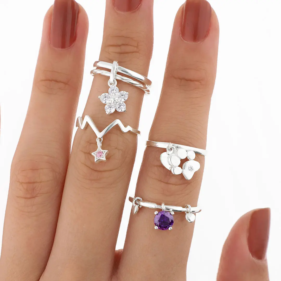 PACK ANILLOS PLATING X4