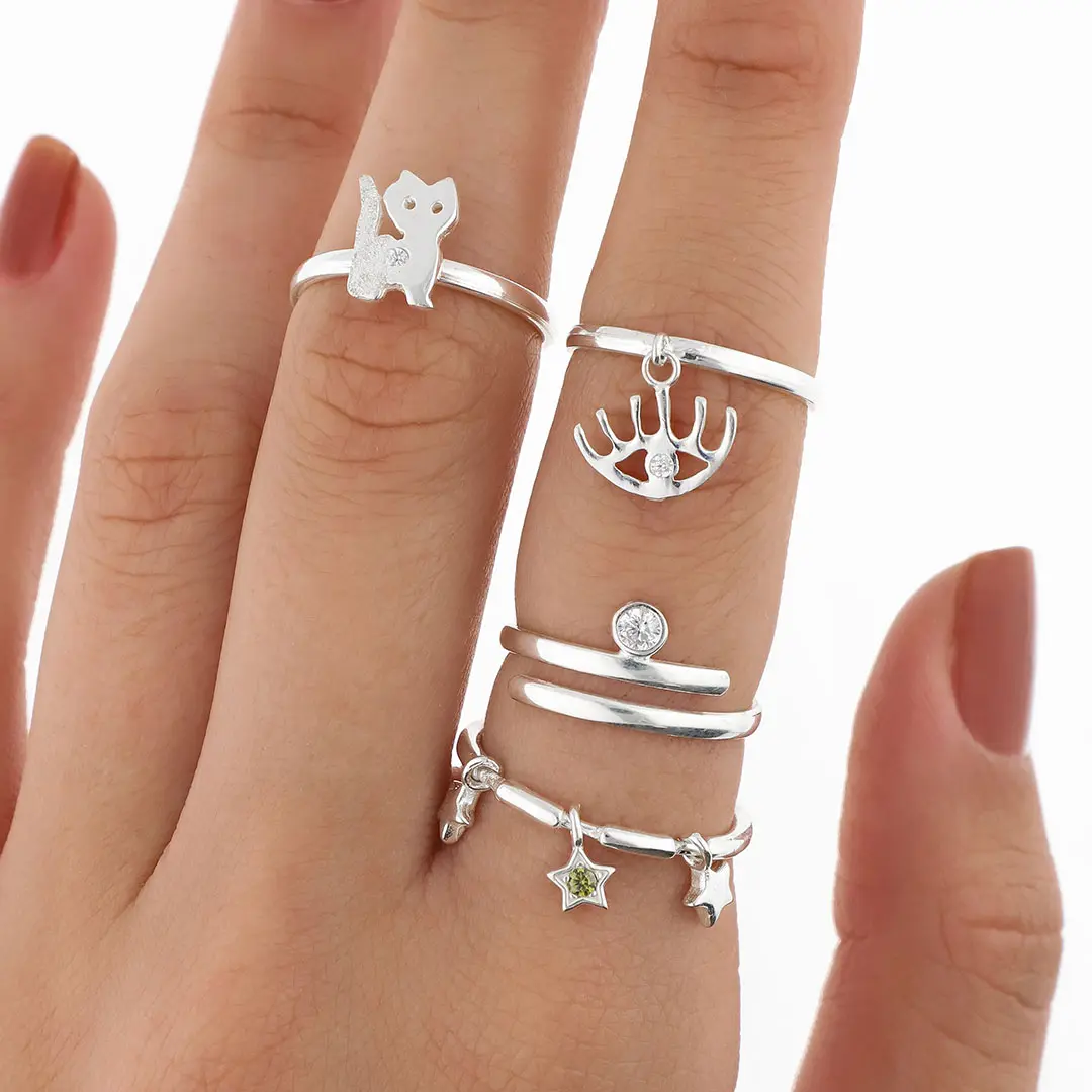 PACK ANILLOS PLATING X4