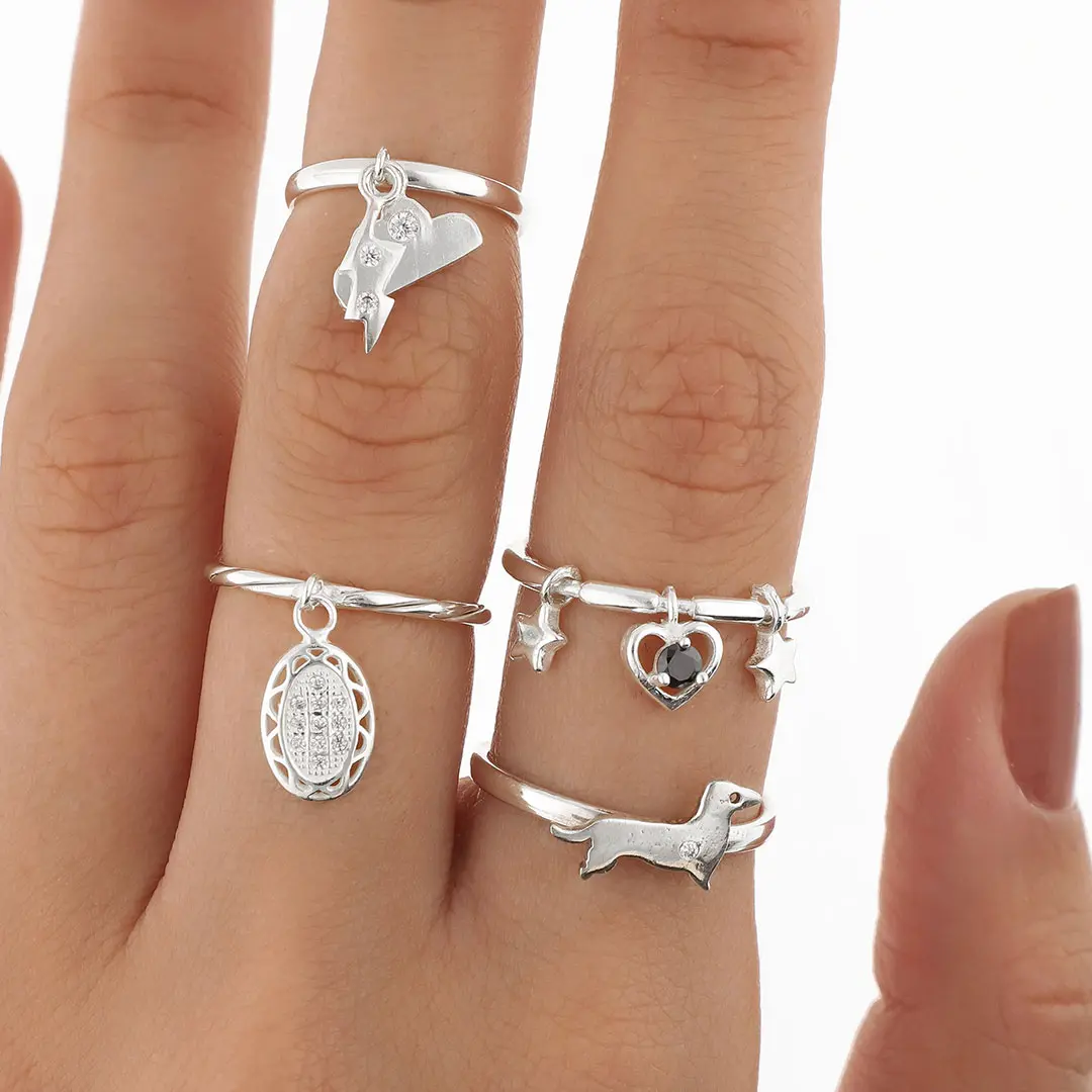 PACK ANILLOS PLATING X4