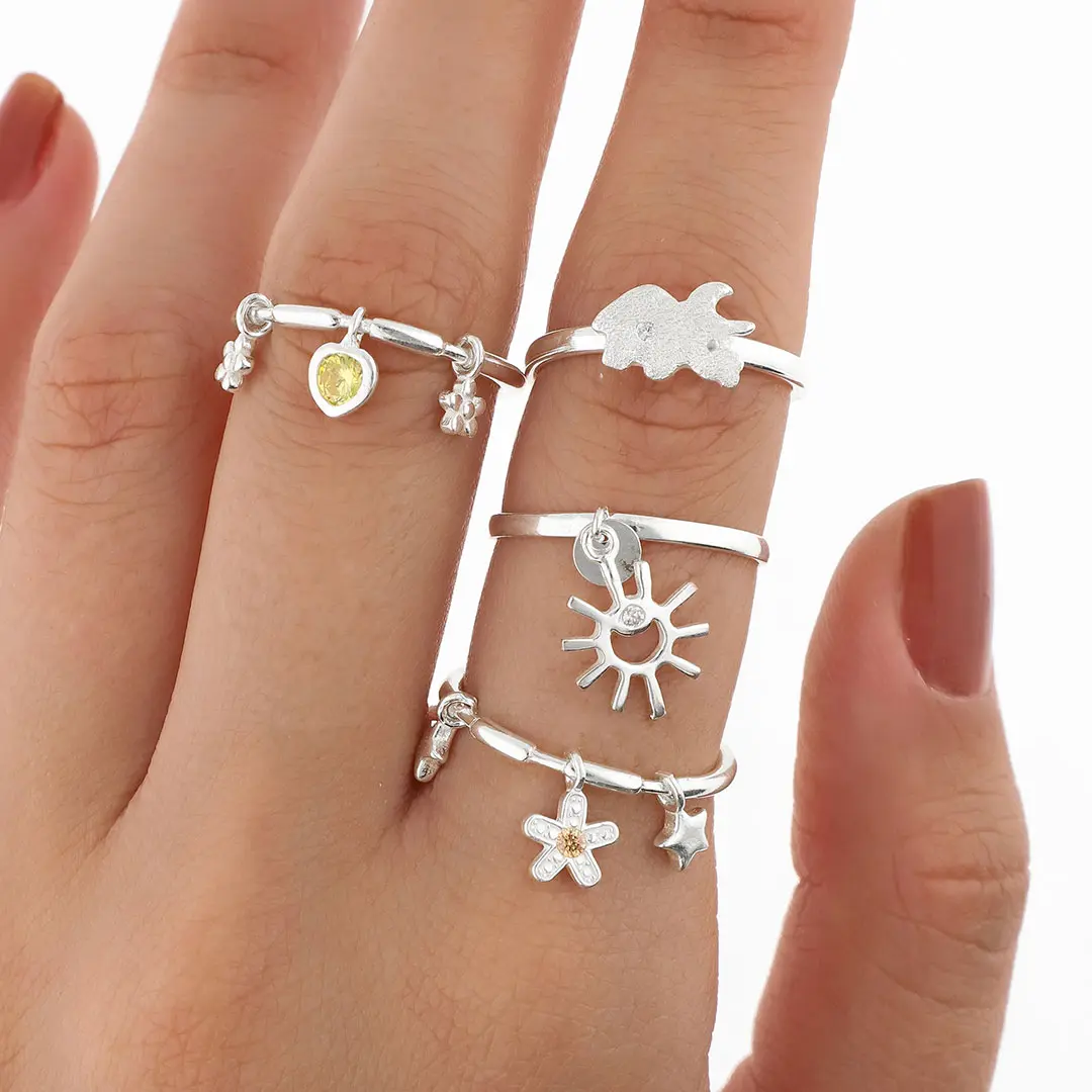 PACK ANILLOS PLATING X4