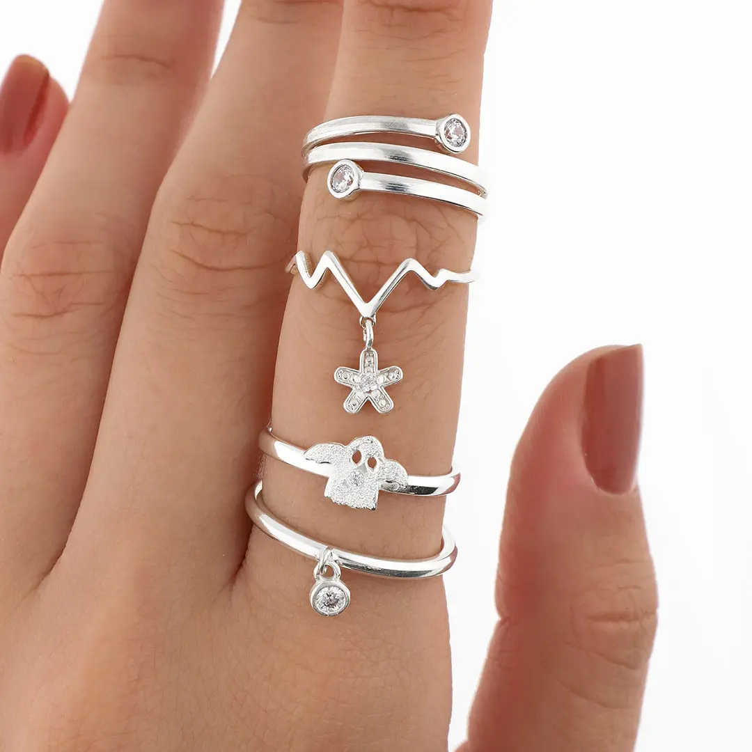 PACK ANILLOS PLATING X4