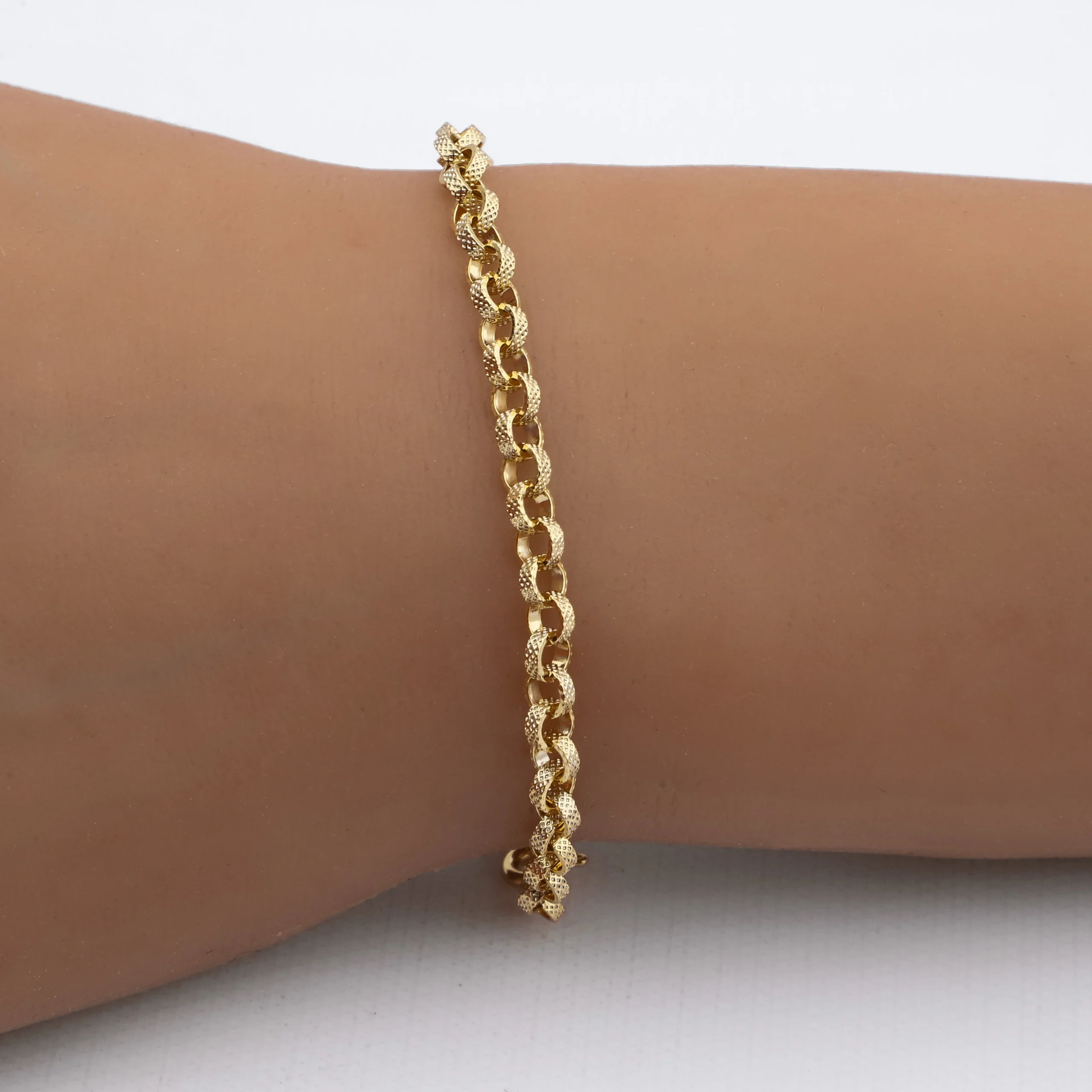 PULSERA ACERO DORADO PREMIUM