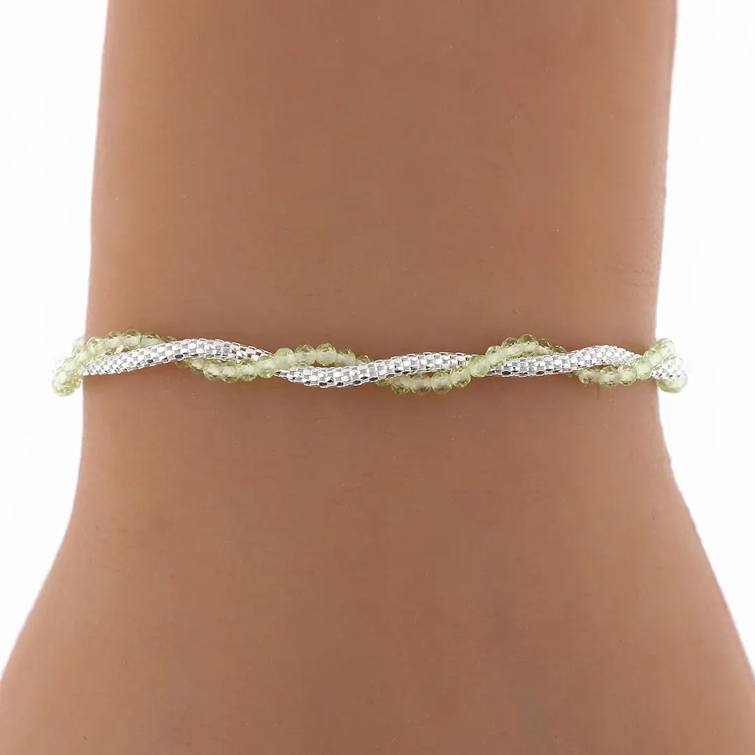 PULSERA ITALIANA COREANA PLATA 925 DOBLE