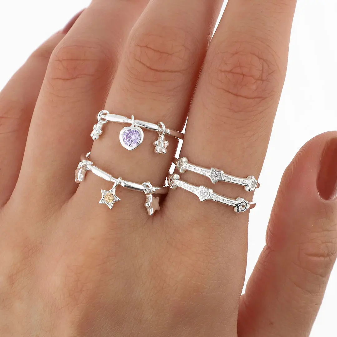 PACK ANILLOS PLATING X4